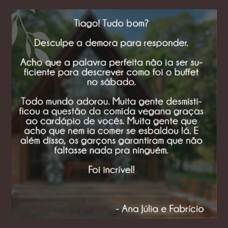 Depoimento casamento 2